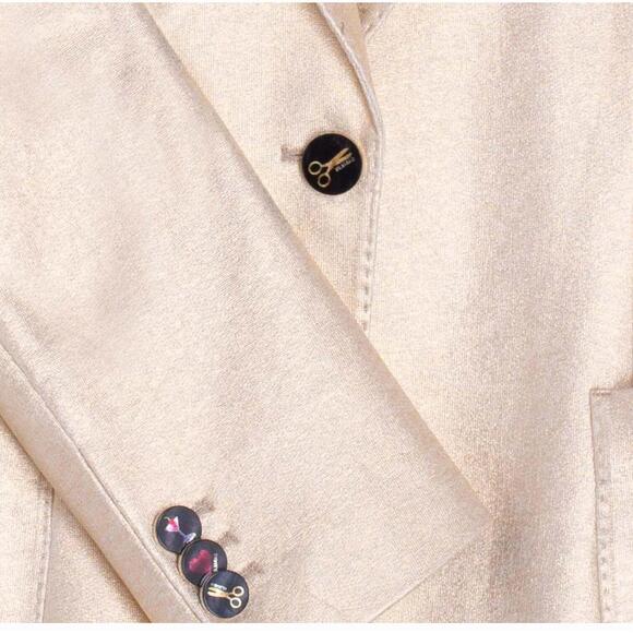 NEW VILAGALLO hillary stretch blazer in gold - Picture 5 of 5